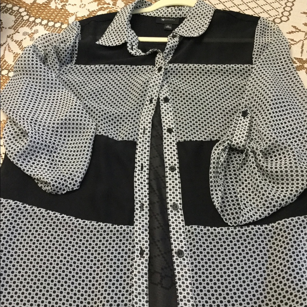 multi colored sheer top